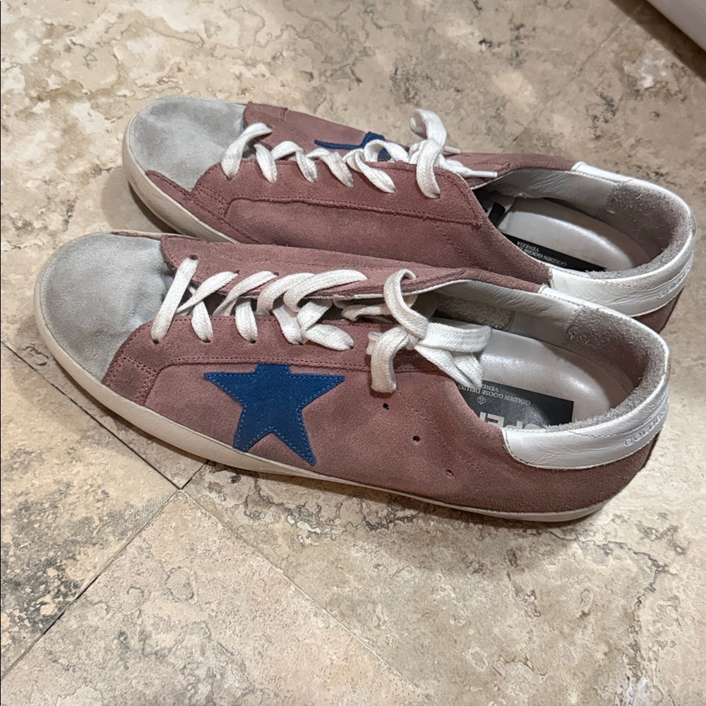 Golden Goose DB superstar Sneakers dusty pink shoes size 41